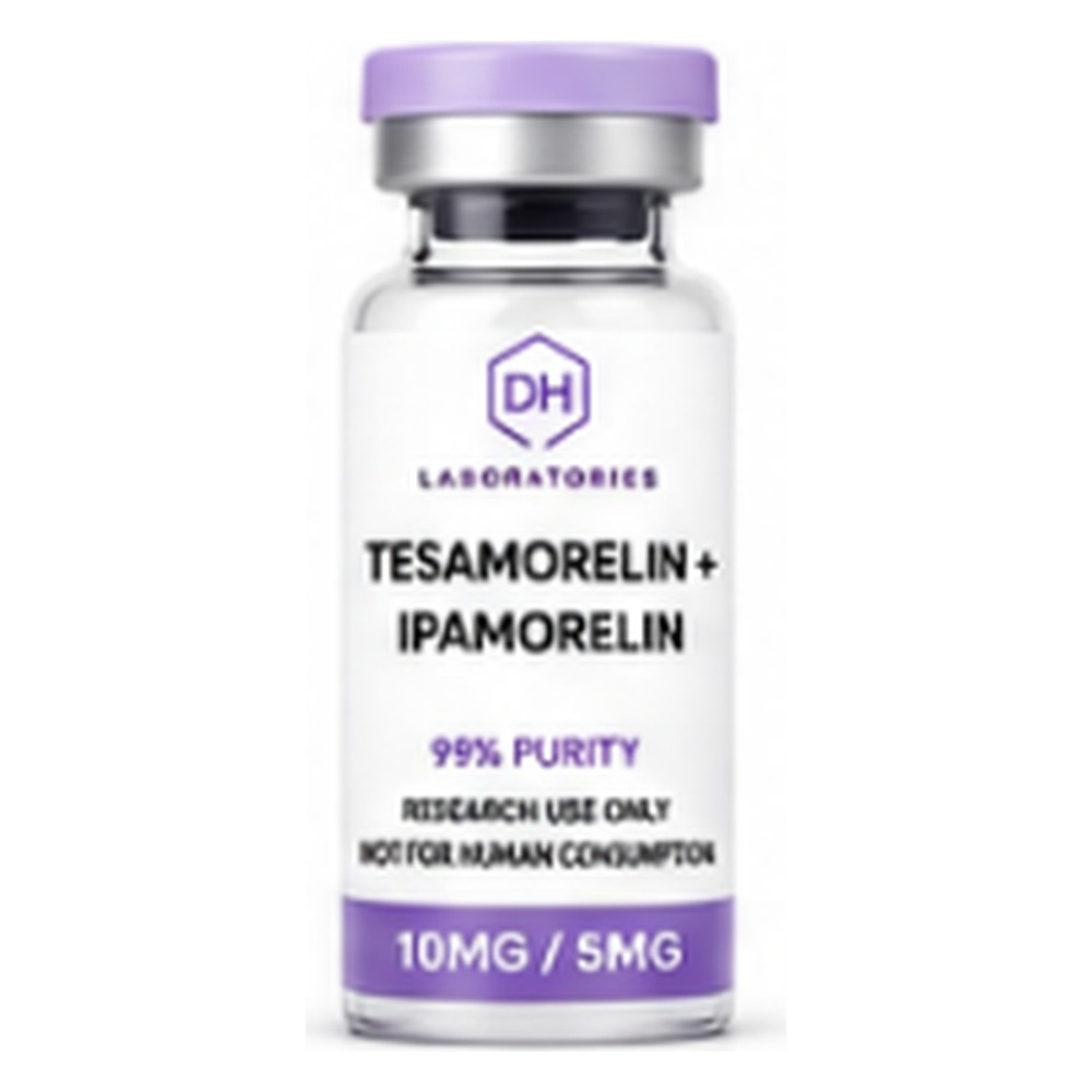 Tesamorelin + Ipamorelin research vial